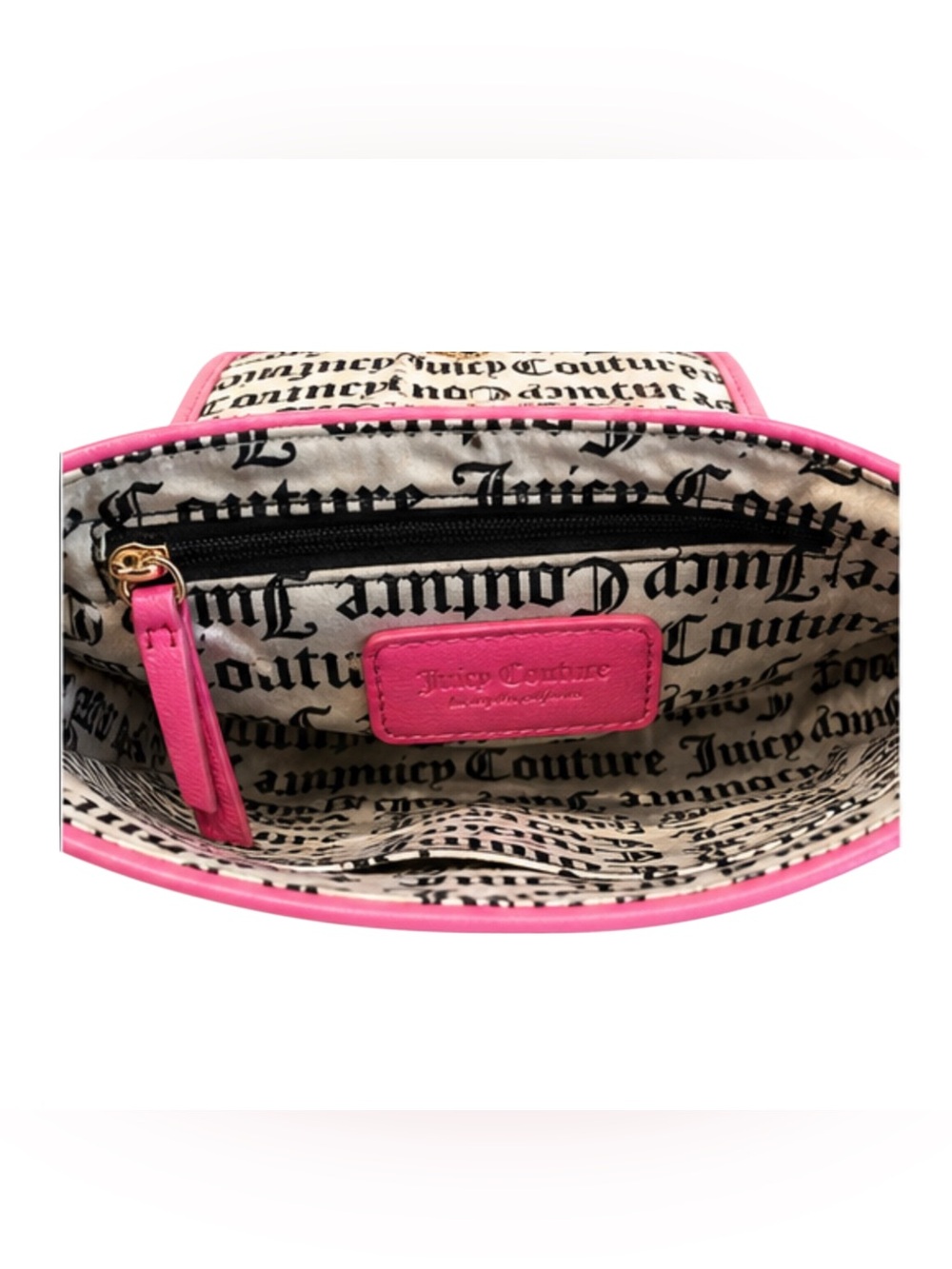 Juicy Couture Bright Pink Heart Logo Crossbody with Wallet - Picture 6 of 9
